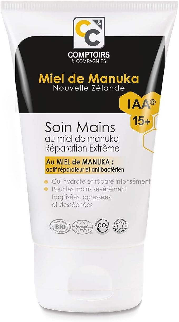 Soin Mains Réparation Extrême au Miel de Manuka IAA15+ – Nourrit et Hydrate – Certifié Bio