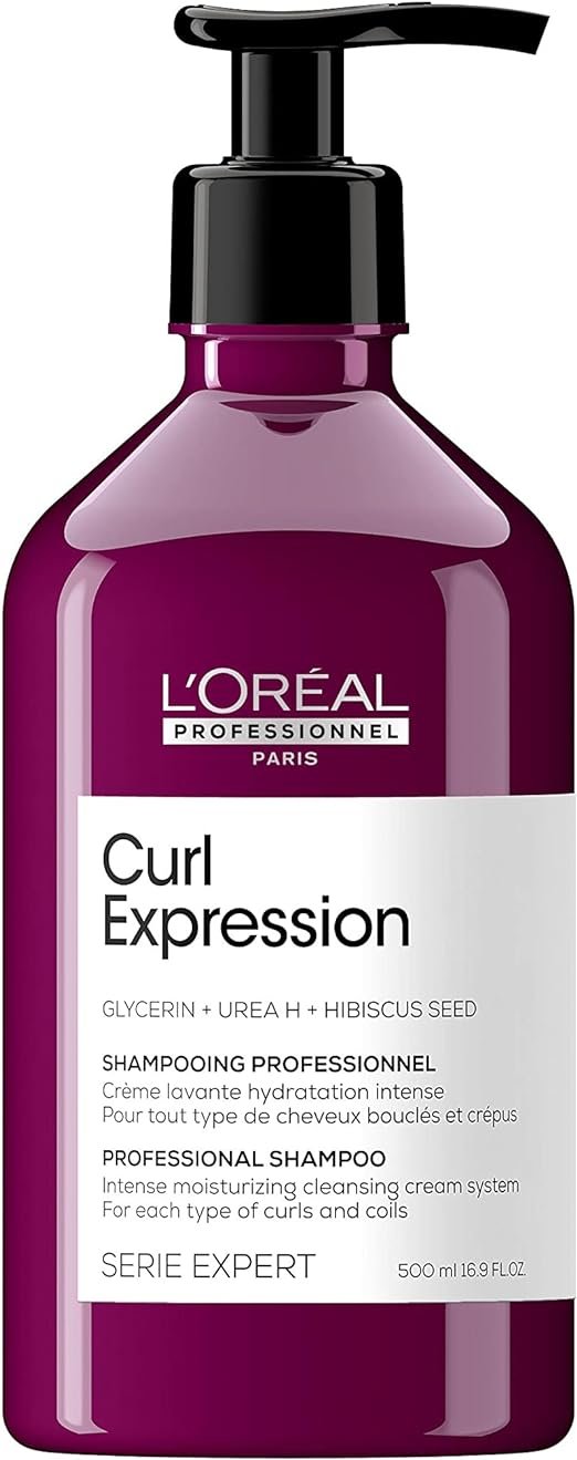 Shampoing-Crème Hydratation Intense pour Cheveux Frisés, Bouclés & Crépus, Curl Expression, Serie Expert