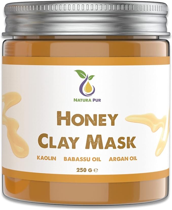 Masque au Miel 250g – Masque visage anti-boutons, points noirs et contre l&rsquo;acné – soin anti-âge pour les peaux sèches et abîmées – masque nettoyant pour le visage et le corps