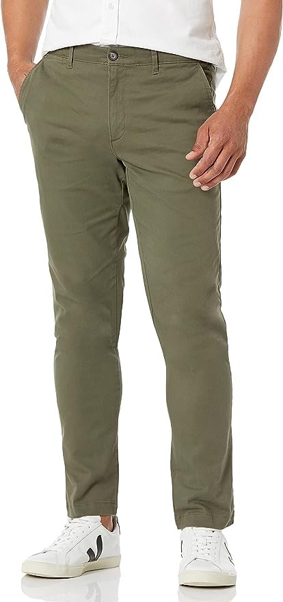 Pantalon Chino Extensible, Style Décontracté, Coupe Skinny Homme