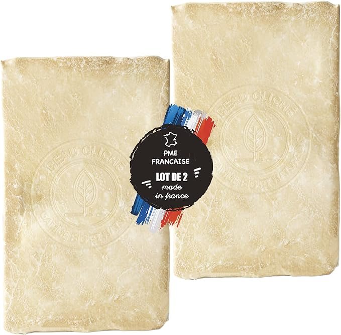 Savon au lait de chèvre frais Bio – Fabrication Française – Peaux ultra sensible type eczémas, psoriasis ou acné – Lot de 2